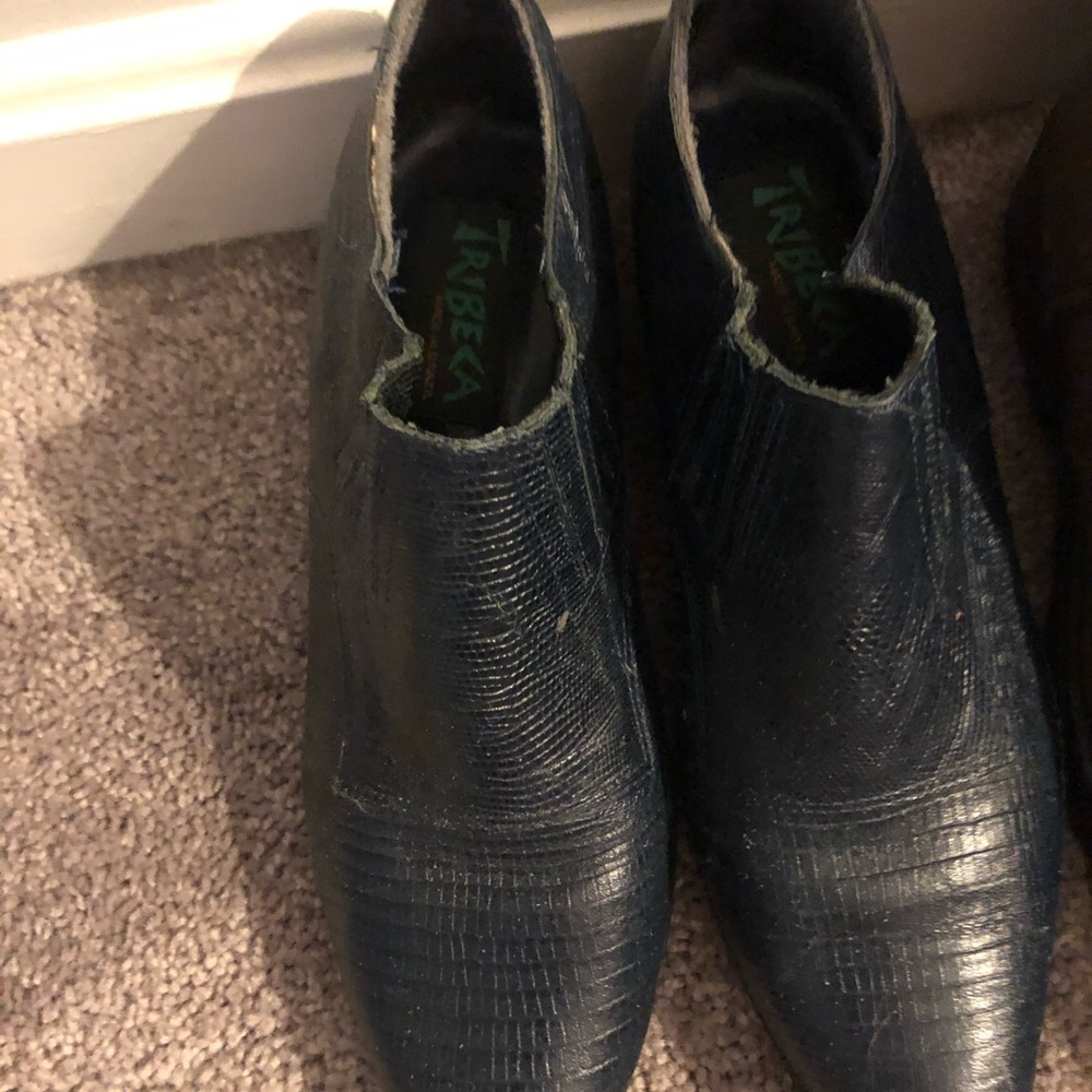 Navy booties